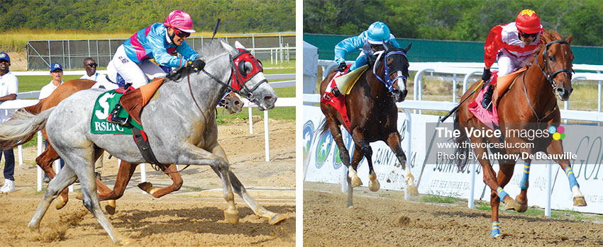 Image: (L-R) some of the action on track. (PHOTO: Anthony De Beauville)