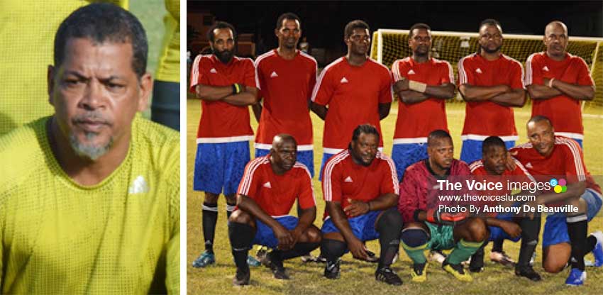 Image: (L-R) Andre Joyeux (Labowi Connexions); Canaries Veterans.(PHOTO: Anthony De Beauville) 