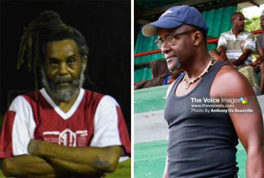 Image: (L-R) Bryan Gerson (Congorians); Eustace Vitalis; (Caricom Masters). (PHOTO: Anthony De Beauville)