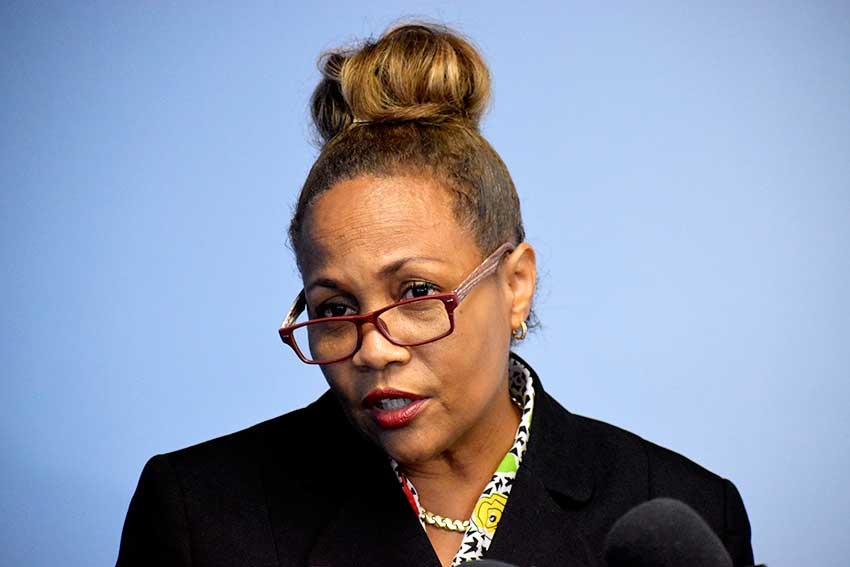 Image: Newly appointed Chairperson of the CDF Jeannine Michele Giraudy-McIntyre.