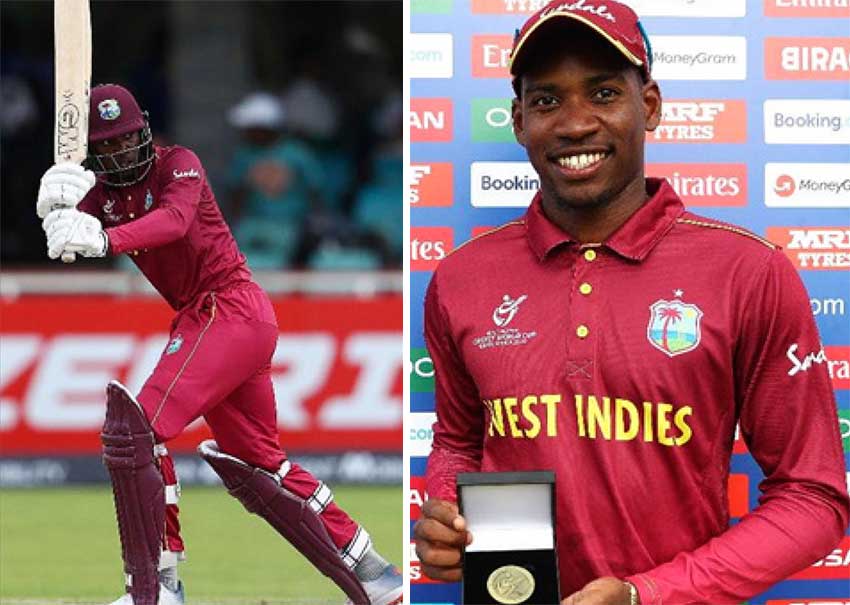 Image: West Indies Under 19 middle order batsman Nyeem Young scored 66 runs and went on to pick up 5 wickets for 45 runs. (PHOTO: CWI Media) 