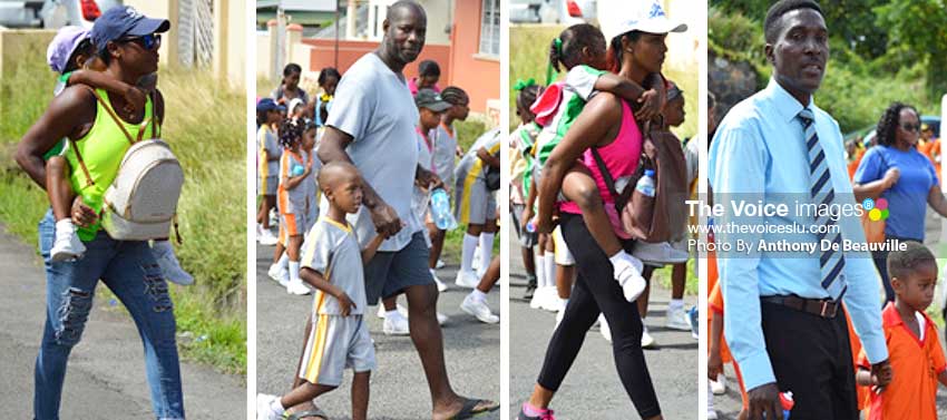 Image: (L-R) Parents took time from work to support the event. (PHOTO: Anthony De Beauville) 