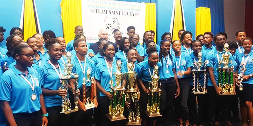 Image: Saint Lucia 2019 Windward Islands Schools Champions. (PHOTO: SA/ Anthony De Beauville) 