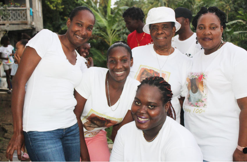 Image of Williams’ daughter, granddaughter, great granddaughters and great, great granddaughter. 