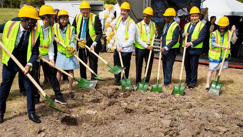 Image: The sod turning ceremony for Canelles Resort.