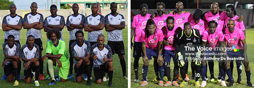 Image: (L-R) Finalists for this evening: All Blacks - Dennery and Central Vieux Fort (PHOTO: Anthony De Beauville) 