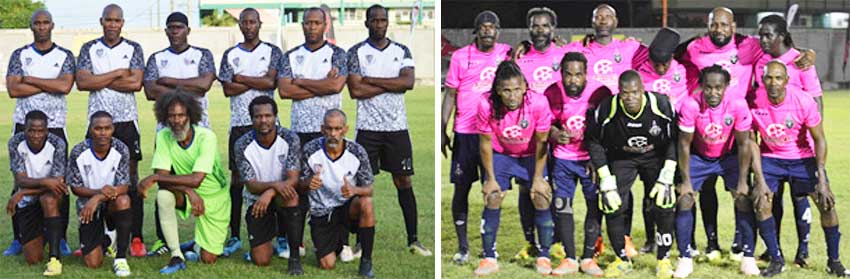 Image: (L-R) All Blacks - Dennery and Central Vieux Fort Caribbean Alliance Gold Cup finalists. (PHOTO: Anthony De Beauville) 