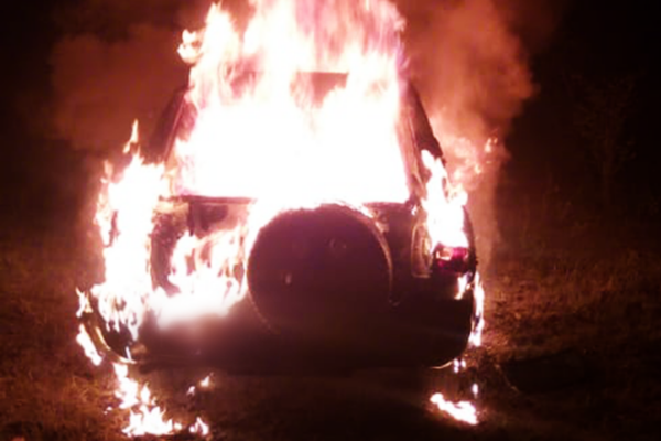 Image of Burning Vehicle