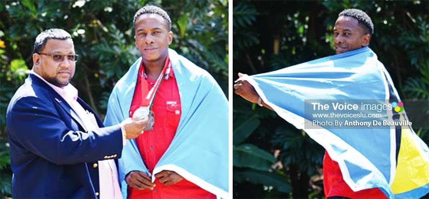 Image: (L-R) ) Jason Frazer (Trinidad and Tobago) and Terry Agostiny (Saint Lucia). (PHOTO: Anthony De Beauville) 