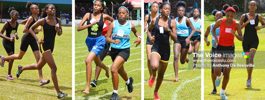 Image: (L-R)Some of the faces that were on show at SJC’s 2020 Inter House Sports Meet. (PHOTO: Anthony De Beauville)