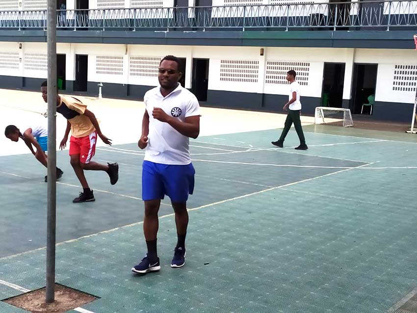 Image: Physical Education and Sports Specialist at the Leon Hess Comprehensive Secondary School Selva Wilson. 