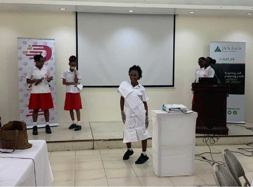 Image: Castries Comprehensive Secondary’s presentation. 