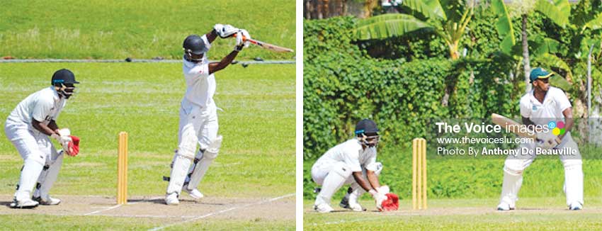 Image: (L-R) Malcolm Monrose 72; KesterCharlemangne 75 not out and 92. (PHOTO: Anthony De Beauville) 