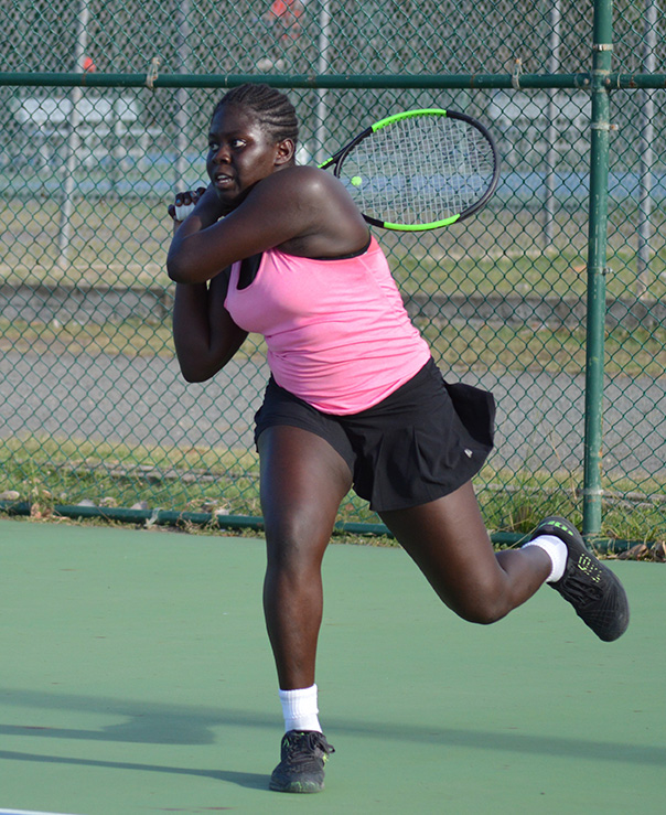 Image: Iyana Paul Under 18 singles champion and girls 16 Doubles champion (Photo: Anthony De Beauville)