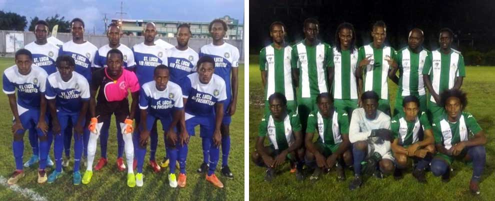 Image: (L-R) Unbeaten teams Gros Islet and Vieux Fort South will clash on Sunday at the Canaries playing field. (PHOTO: SM) 