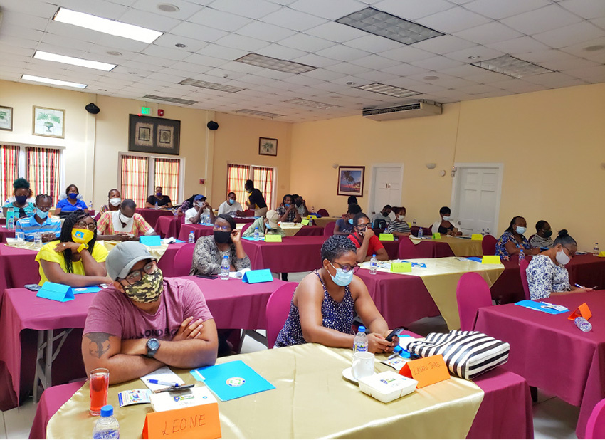 Image: Replast volunteers in training.