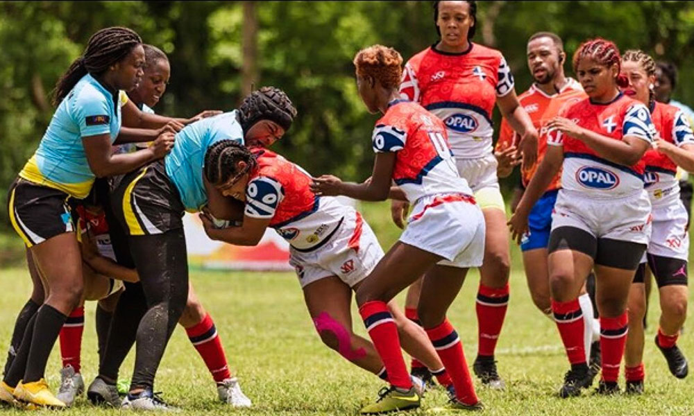 Image: Kesha Edgar in the midst of a tackle against Mexico (KE).