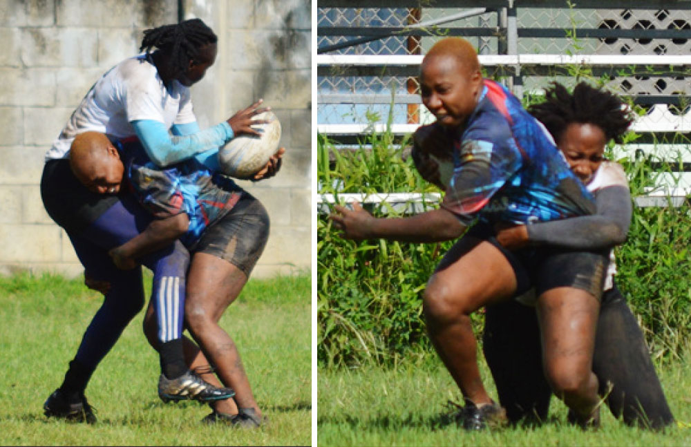 Image: Renetta Fredericks a strong player both in attack and defense is seen here in action. (PHOTO: Anthony De Beauville) 