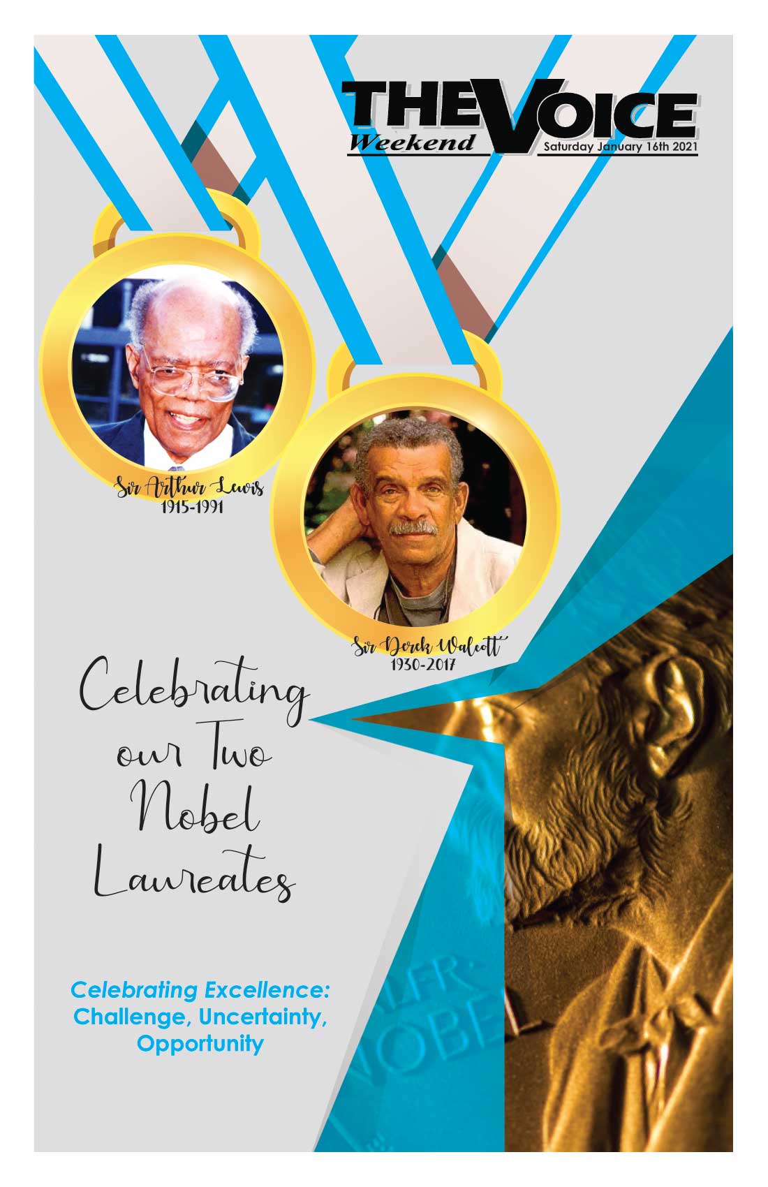 Front page of Voice Special Issue — Celebrating our Two Nobel Laureates