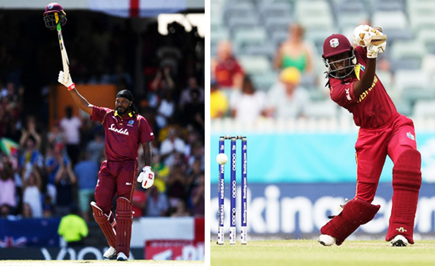 Image: Christopher Gayle and Stafanie Taylor. (PHOTO: Getty Images)