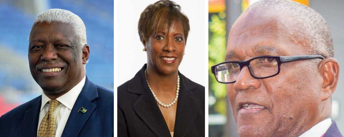 Image: (L-R) NACA president, Mike Sands; Bermuda National Athletics Association (BNAA) president, Donna Raynor and NACAC General Secretary, Keith Joseph. (Photo: CC/BNAA/KJ)
