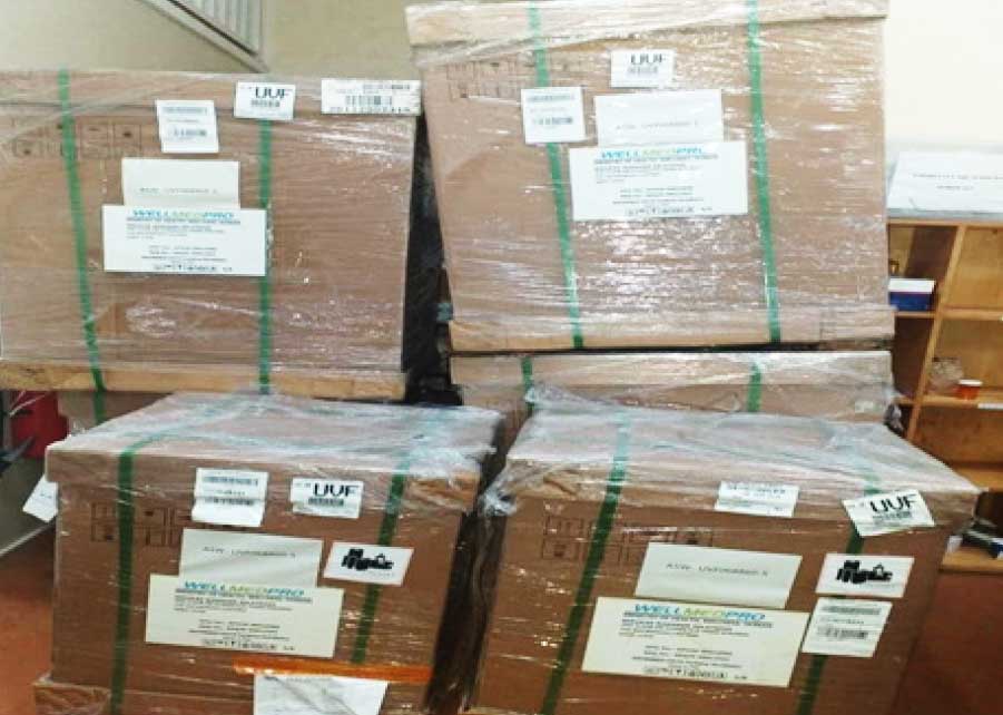 Image of shipment of Ventilators from PAHO