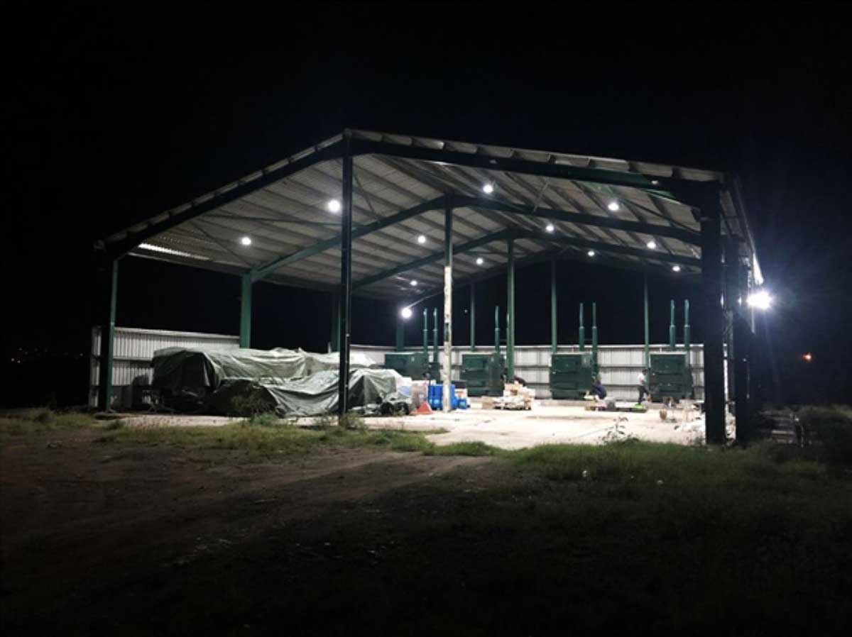 Image of the first set of incinerators located in the Vieux Fort area which will be in full use on Monday 25th January 2021.