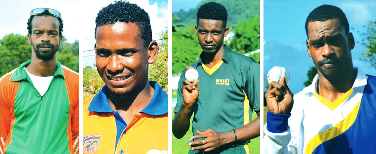 Image: (L-R) Some of the players who will be on show, Alvin La Feuille; Vince Smith, Alvin Xavier, Tyler Sookwa. (Photo: Anthony De Beauville)
