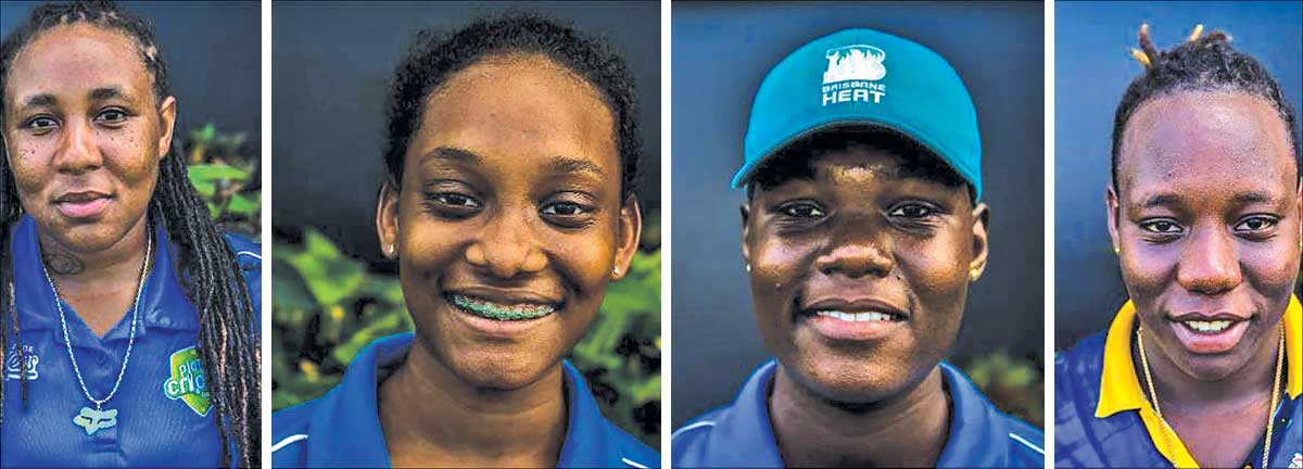 Image: (L-R) Ashlene Edward; Zaida James and Nerissa Crafton (South Castries); Qiana Joseph (Gros Islet). (Photo: SA)