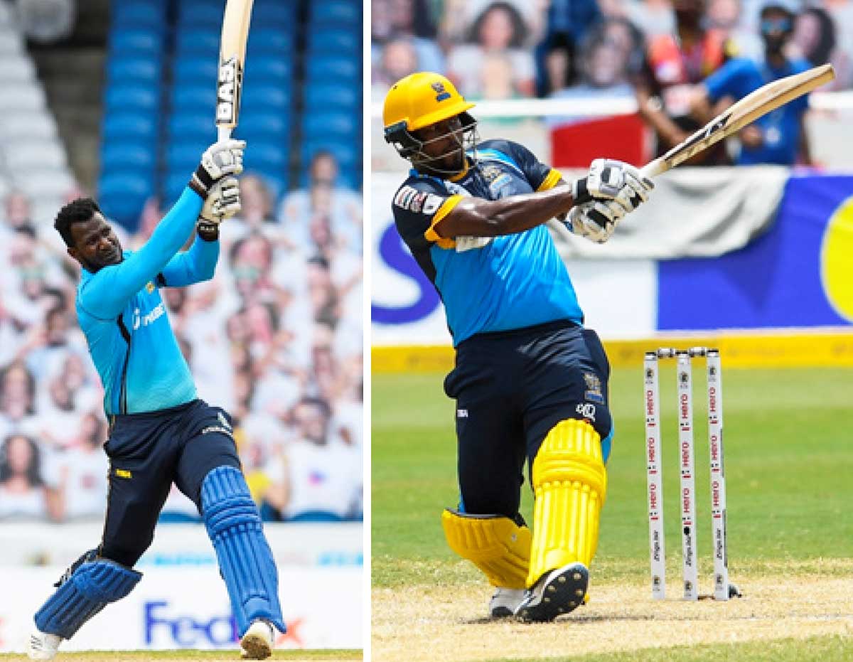 Image: (L-R) Captain Daren Sammy (Micoud) and captain Johnson Charles (South Castries). (PHOTO: CPL T20/ Getty Images)