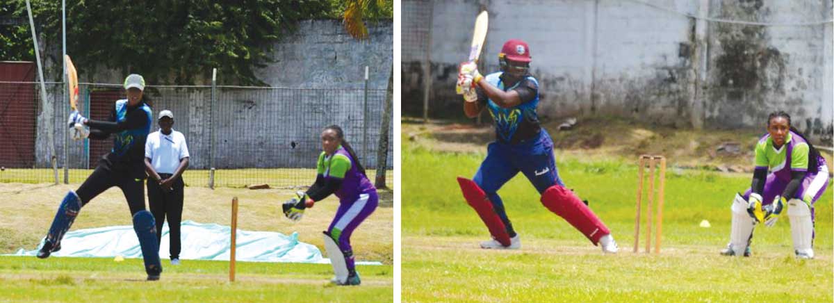 Image: South Castries Malika Edward top scored with 66; Qiana Joseph had a fiery 50 from 51 deliveries. (Photo: Anthony De Beauville) 