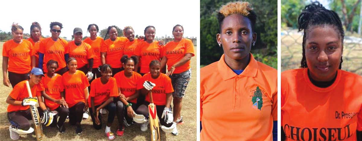Image: The victorious Choiseul team; captain Roylin Cooper top scored with 79 and Nicole Charles picked up 2 for 7. (Photo: NC)