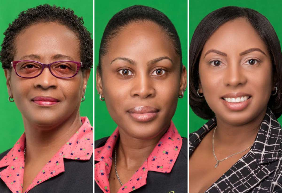 Image of Caroline Springer - Contributor of the Year SGI, Carra Cadette - Employee of the Year , SGI and Deborah Raoul - Manager of the Year, SGI