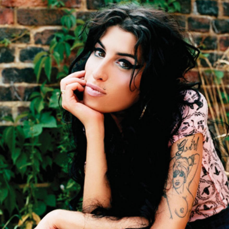 A bright eyed Amy Winehouse