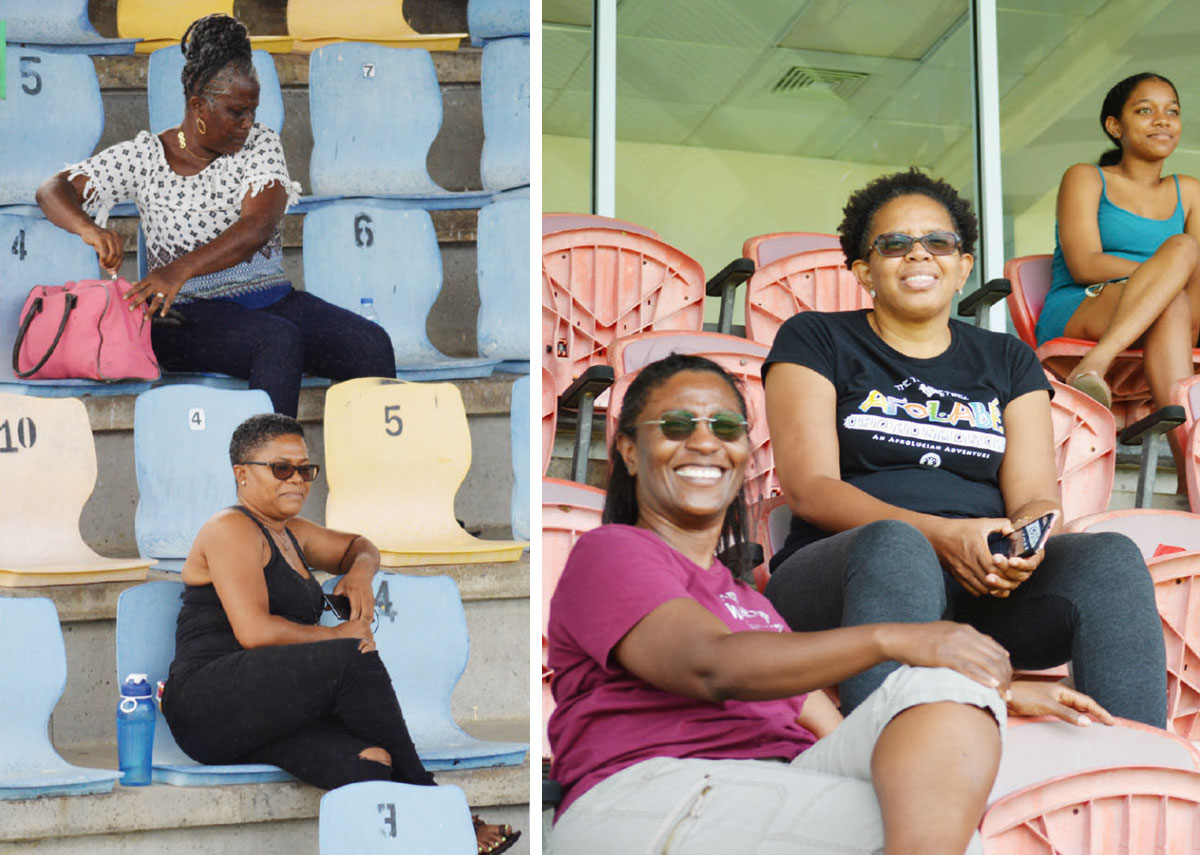 (L-R) Parents taking in the action at the DSCG. (Photo: Anthony De Beauville) 