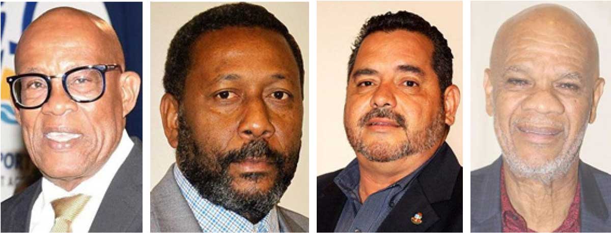 Image: (L-R) CFU Top Brass, President – Randolph Harris (Barbados), VP - Lyndon Cooper (Saint Lucia), VP - Richard Dijkhoff (Aruba), VP-Rignaal Francis (Curacao).