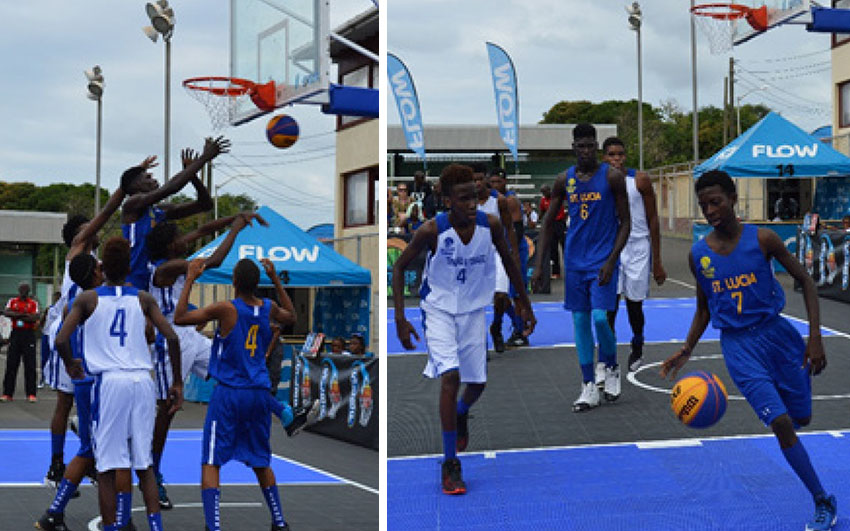 Image: Flashback 2017!! Saint Lucia men’s 3x3 team versus Trinidad and Tobago at the Antilles championship in Saint Lucia. (Photo: Anthony De Beauville) 