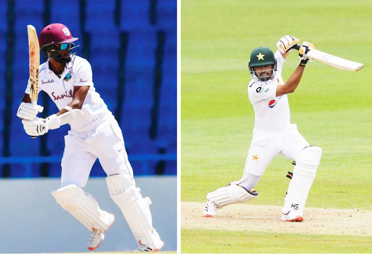 West Indies captain Kraigg Brathwaite, Pakistan captain Babar Azam. (Photo: AFP/GI)