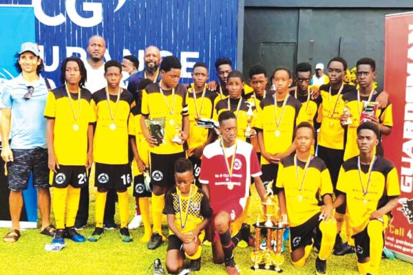 Northern United FC, Gros Islet Football League/ Guardsman (Saint Lucia) Limited 2021 Champions. (Photo: Anthony De Beauville)