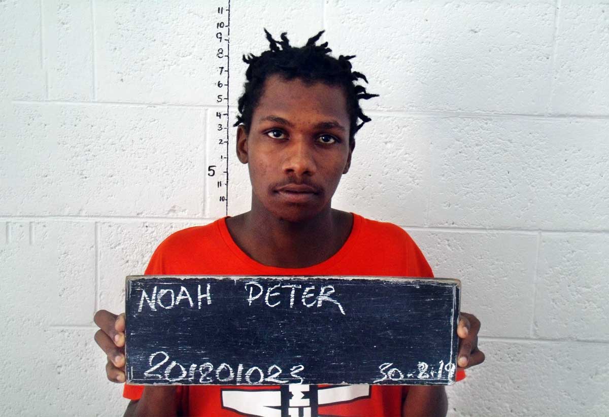 Noah Peter's mugshot