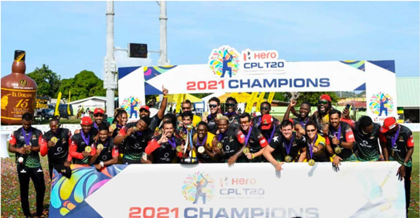 Saint Kitts and Nevis Patriots CPL T20 Champions for 2021. (Photo: CPL T20)