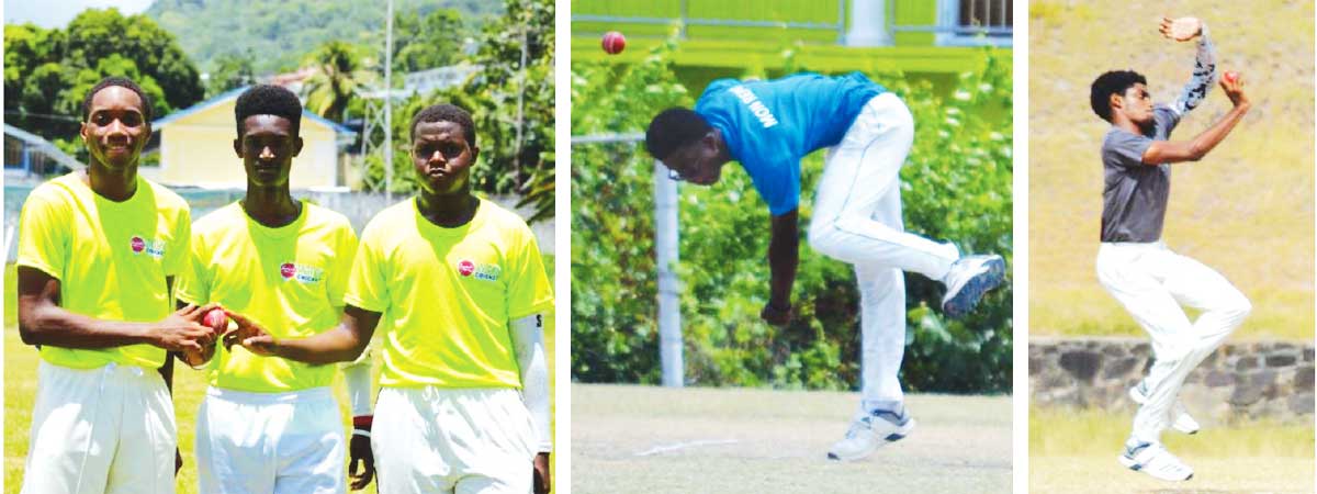 (L-R) Tarrique Edward, Kevin Gassie, Keon Gaston, Shawnil Edward and Bolton Sayers. (Photo: Anthony De Beauville) 