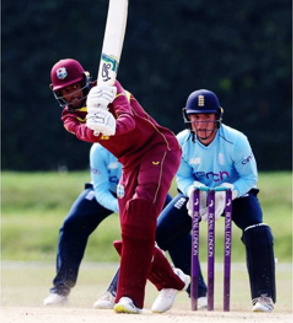 Teddy Bishop scored a brilliant 133 for West Indies U19 in Match No. 3. (Photo: GI)