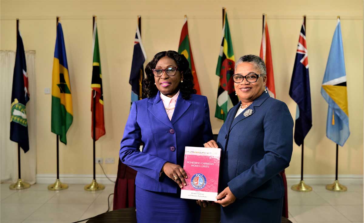 [L-R] Her Ladyship Justice of Appeal Louise Esther Blenman and Her Ladyship, The Hon. Dame Janice M. Pereira, DBE, Chief Justice.