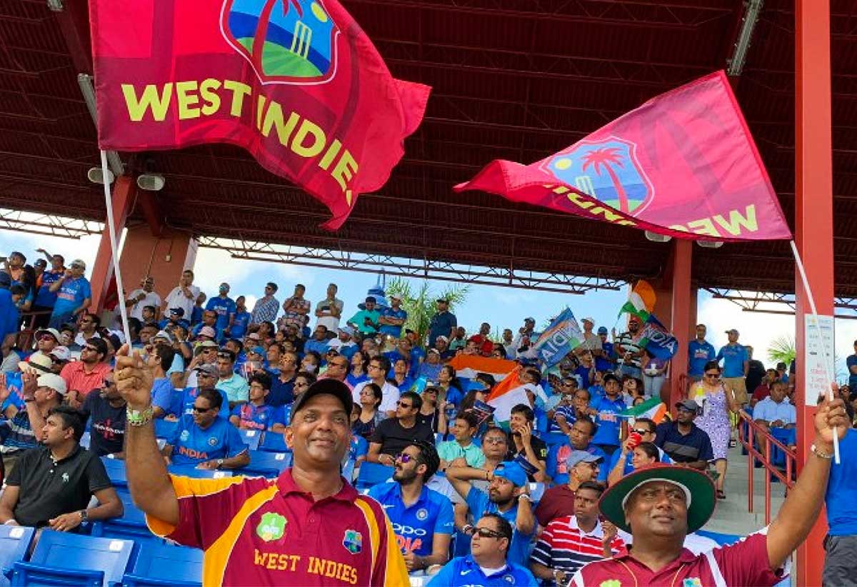 Spectators at a West Indies match.
