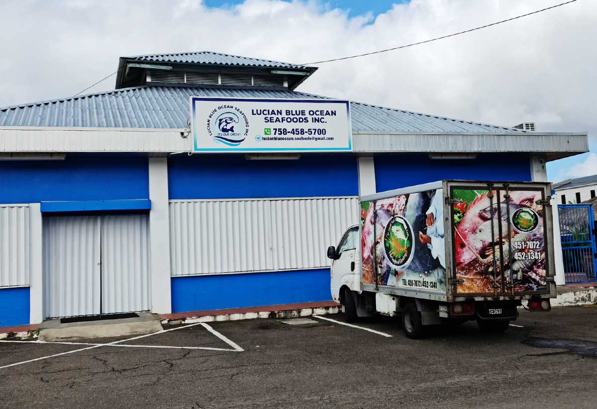 Lucian Blue Ocean Seafood building. 