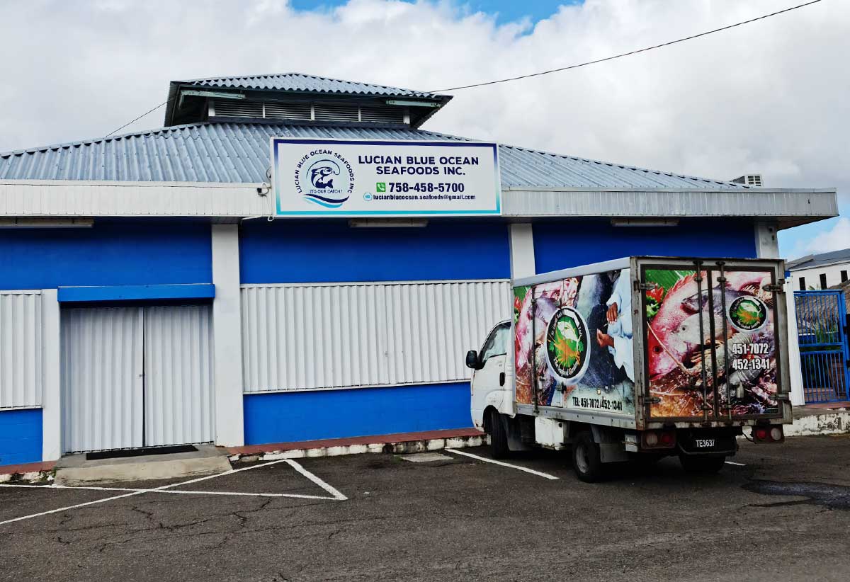 Lucian Blue Ocean Seafood building.