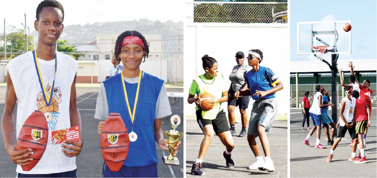 (L-R) Male and Female MVP of the tournament, Noah Edward and Shermika Blanc and some of the action in the ladies and men final. (Photo: Anthony De Beauville)