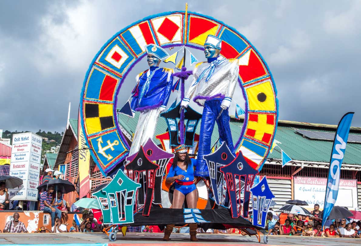 A Queen of the Band portrayal the last time carnival was held in Saint Lucia (2019)