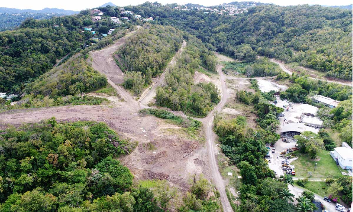 Aerial view of the Choc housing development site. [PHOTO: Kendell ‘Scady’ Eugene]